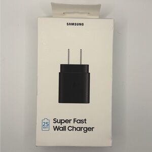 New in Box Samsung 25W Super Fast Wall Charger - Black